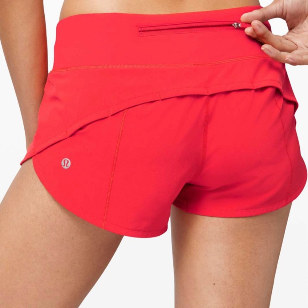 Lululemon Speed Up Shorts 2.5” Carnation Red (6)
